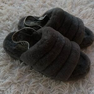 Gray Ugg sandals